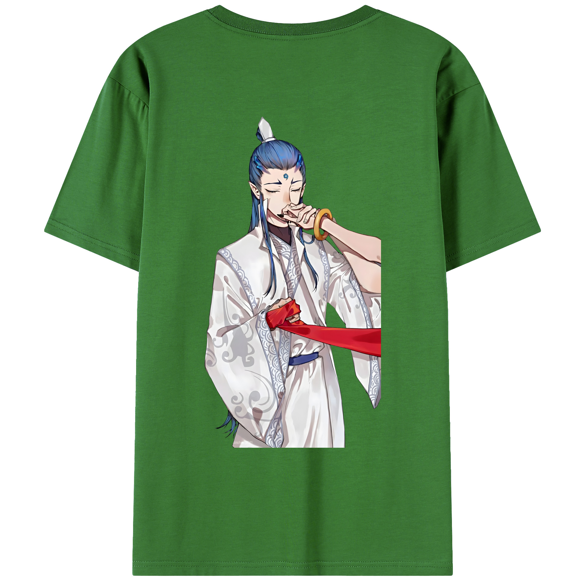 （画像用） Ne Zha 2 ナタ 魔童の大暴れ レディース半袖Tシャツ(バックプリント)